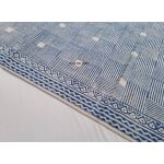 Multi Size Cotton Handblock Printed Indigo Blue and White color Rug -Handmade Block Print Rug - Image 8