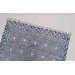 Multi Size Cotton Handblock Printed Indigo Blue and White color Rug -Handmade Block Print Rug - Image 4