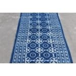 Cotton Indigo Blue Hand Block Print Cotton Runner indian Rug- Washble Pure Cotton Runner Rug Dhurrie - Image 7