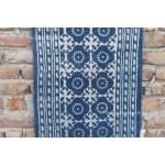 Cotton Indigo Blue Hand Block Print Cotton Runner indian Rug- Washble Pure Cotton Runner Rug Dhurrie - Image 3