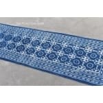 Cotton Indigo Blue Hand Block Print Cotton Runner indian Rug- Washble Pure Cotton Runner Rug Dhurrie - Image 4